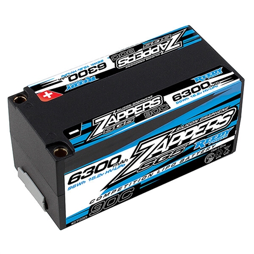 REEDY ZAPPERS 'SG5' 6300MAH HV 90C 15.2V SHORTY 4S LIPO BATT.