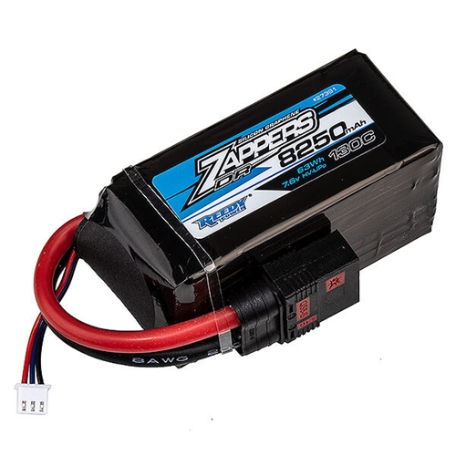REEDY ZAPPERS DR 8250MAH 130C 7.6V 'SOFT' LIPO W/QS8