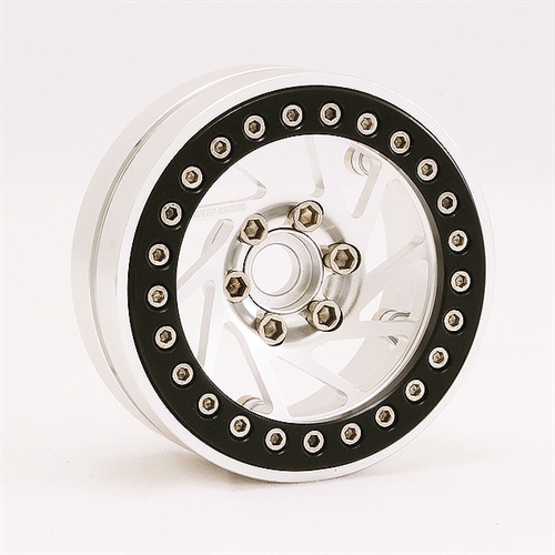 SWEEP SPIRAL 1.9" ALUMINIUM BEADLOCK WHEELS SILVER (2PC)