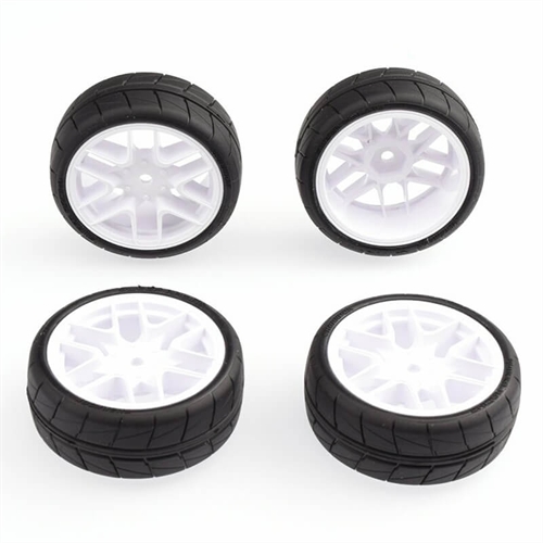 SWEEP HANKOOK TREAD 34DEG 24MM GLUED TC TYRES 12 SPOKE ASPHALT