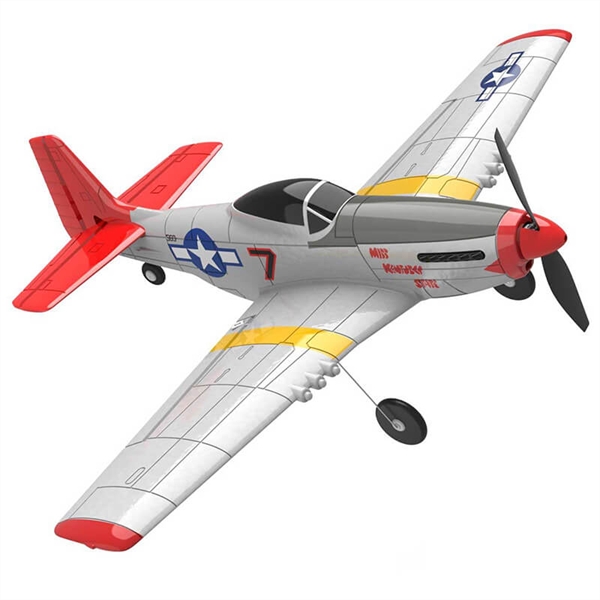 VOLANTEX P-51D MUSTANG V2 RED 4CH 400MM BRUSHED w/GYRO RTF