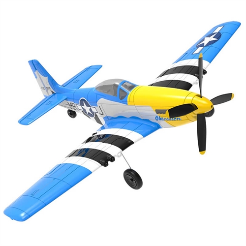 VOLANTEX P-51D MUSTANG V2 BLUE 4CH 400MM BRUSHED wGYRO RTF