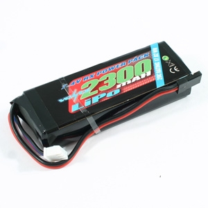 VOLTZ 2300mah 2S 7.4V RX LiPo STRAIGHT BATTERY PACK