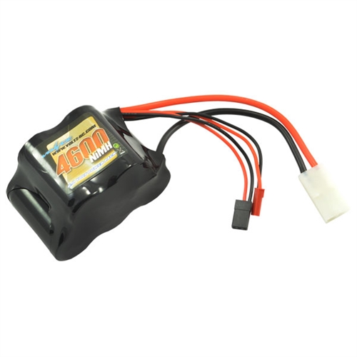 VOLTZ 4600mah 6.0V NiMH RX SUB-C 1/5th HUMP BATTERY PACK w/BEC/JR PLUG