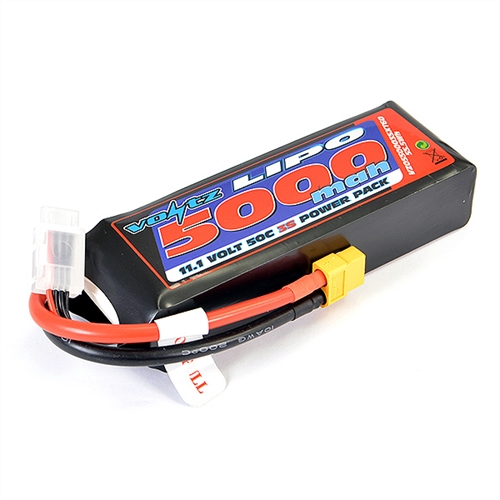 VOLTZ 5000mah 11V 50C LIPO BATTERY wXT60