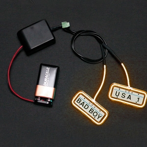 RC Neon License Plate Kit - Orange
