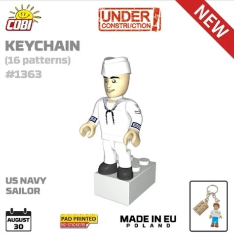 US Navy Sailor Figure Keyring