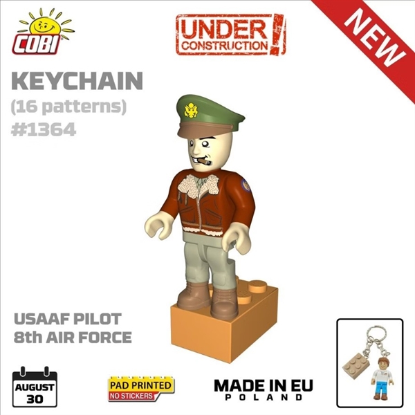USAAF Bomber Pilot Figure Keyring
