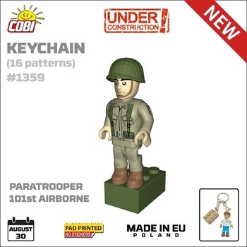 Paratrooper US 101st Airborne Figure Keyring