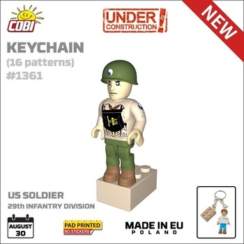 US Soldier 29th Infantry Division Figure Keyring