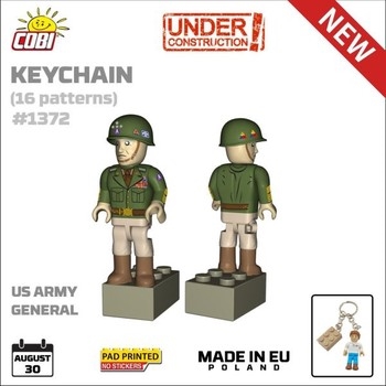 US Army General Figure Keyring