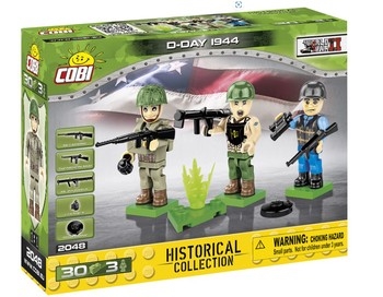 US Military D Day 1944 WW2 3 Troops - 2048