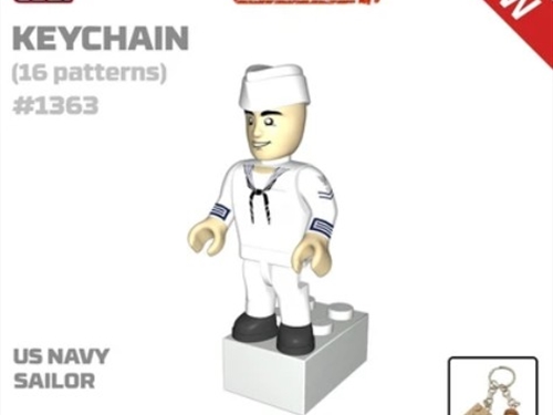 US Navy Sailor Figure Keyring
