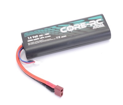 CORE RC - 4000mAH 7.4v 30/60C 2s LiPo Stick Pack