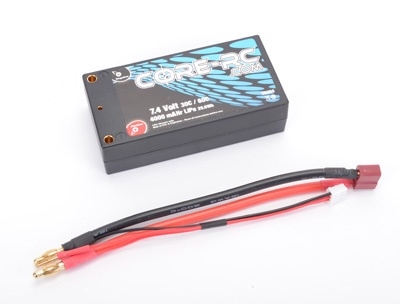CORE RC 4000mAH 7.4V 30/60C 2S Shorty Lipo