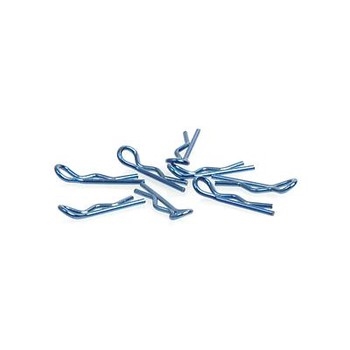 Small Body Clips 1/10 Metallic Blue (Pack of 8)