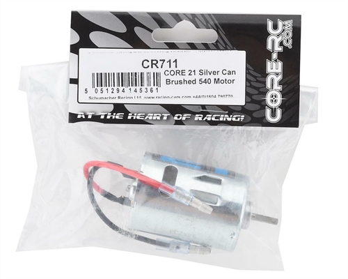 Core RC 21T Silver Can Brushed 540 Motor