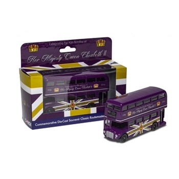 The 90th Birthday of HM Queen Elizabeth II Commemorative Die-Cast Souvenir Classic Routemaster Model