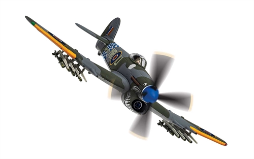 Corgi 172 Diecast Hawker Typhoon IB MP197  MR-U Sharkmouth - AA36513
