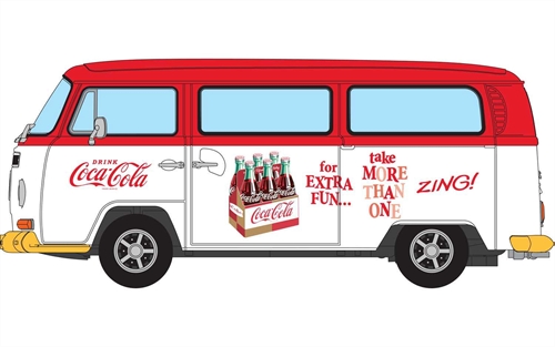 Corgi 143 Diecast Coca-Cola Volkswagen Campervan Zing -  CC02744