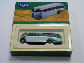 Vintage Grey Green AEC Regal Bus