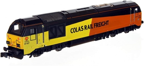 N Gauge Class 67 009 Charlotte Colas Rail Locomotive
