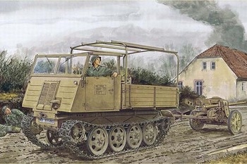 German RSO/3 with 5cm PaK 38 1/35 Plastic Model Kit