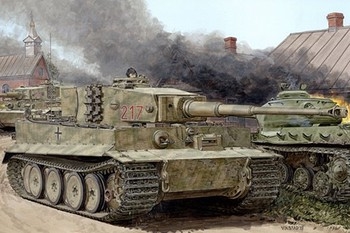 Sd.Kfz.181 Pz.Kpfw.VI Ausf.E Tiger I Mid Production Battle of Malonovka Otto Carius 1/35 Plastic Model Kit