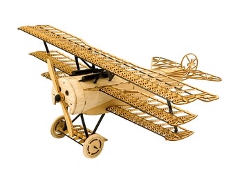 DW Hobby Fokker DR1 1/18 Scale Static Balsa Model Kit