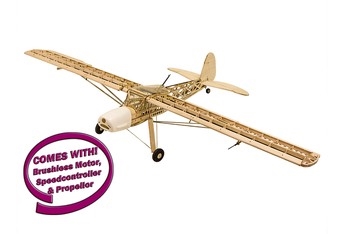 DW Hobby FI156 Storch Laser Cut Balsa Kit - 16M INC 900KV MOTOR40A ESC PROP
