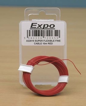 Super Flexible Fine Cable 10m Red