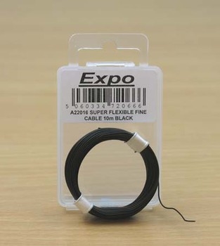 Super Flexible Fine Cable 10m Black
