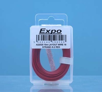 10m Layout Wire 18 Strand /0.2 Red