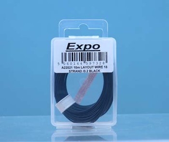 10m Layout Wire 18 Strand /0.2 Black