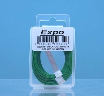 10m Layout Wire 18 Strand /0.2 Green