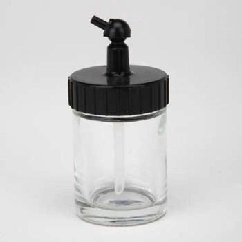 22cc Glass Airbrush Jar with Adapter