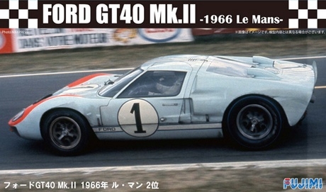 Ford GT40 MkII 1966 Le Mans 2nd Place 124 Plastic Model Kit