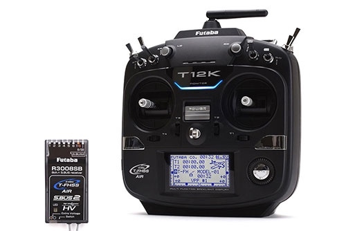 Futaba T12K 12-Channel 2.4GHz Combo with R3008SB (Mode 2)