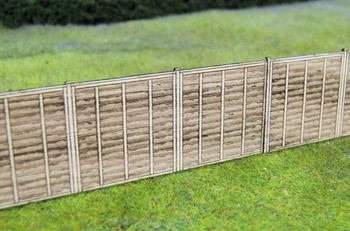Wooden Panel Fencing 00 Gauge
