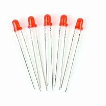 3mm Red LEDs Pack of 5