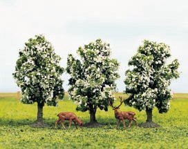 Plum Trees in Blossom