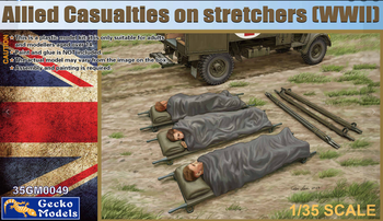 WW2 Allied Casualties on Stretchers