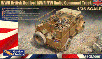 WWII British Bedford MWR FFW Radio Command Truck