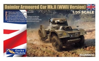 Daimler Armourd Car Mk II WWII 135 Plastic Model Kit