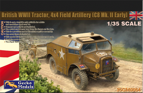 WWII British Tractor 4x4 Field Artillery (C8 Mk.II Early)