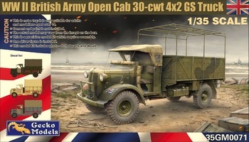WWII British Army Open Cab 30-cwt 42 GS Truck