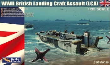 WWII British Landing Craft Assault LCA 135 Plastic Model Kit