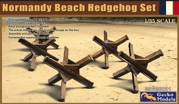 Normandy Beach Hedgehog Set 135 Plastic Model Kit