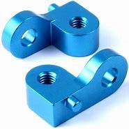 CC-01 Alloy Rear Damper Mounts x2 (Blue)