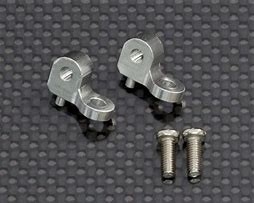 CC-01 Alloy Rear Damper Mounts x2 (Silver)